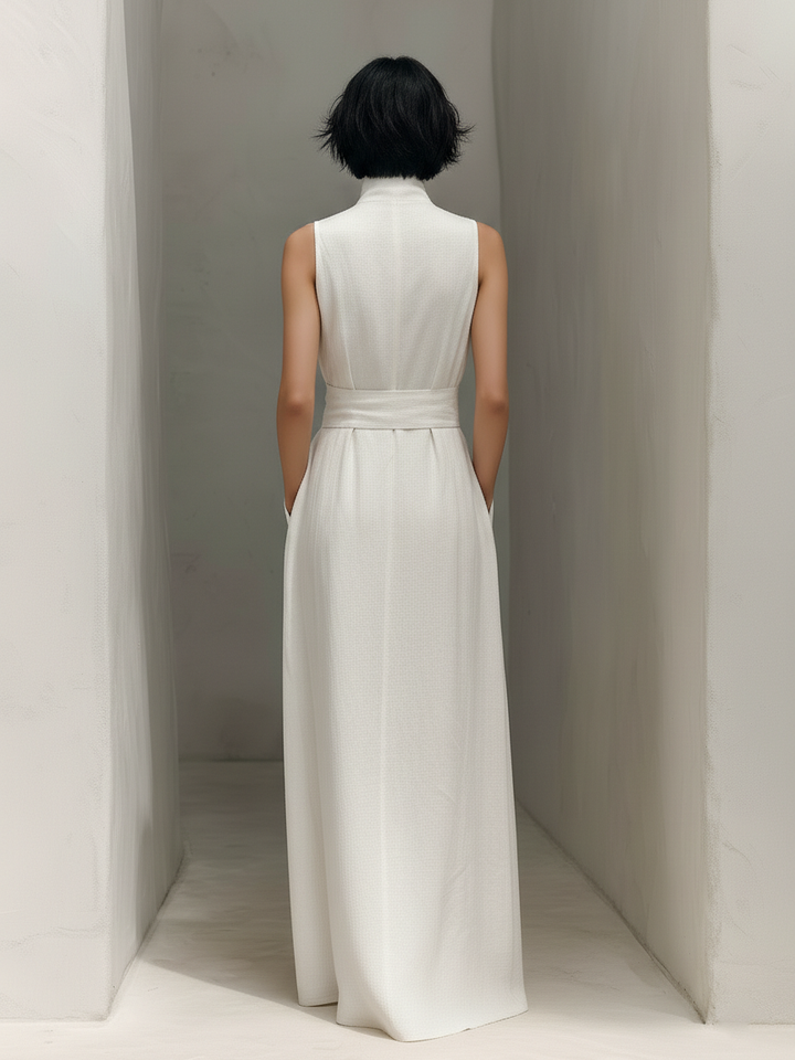 Damen Klassisches Hochzeitsgast Kleid in Maxilänge (2)