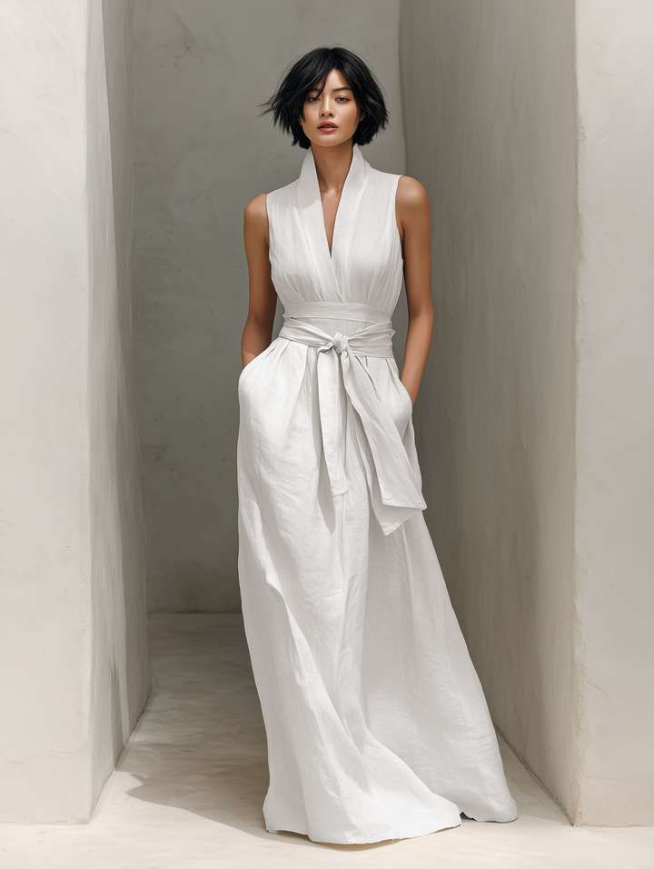 Damen Klassisches Hochzeitsgast Kleid in Maxilänge (5)