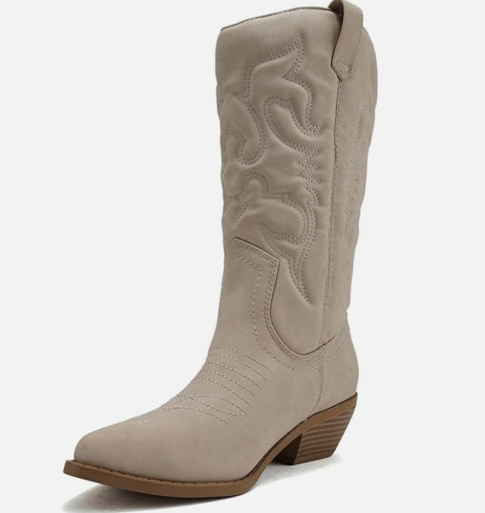 Damen kniehohe Western-Stiefel (2)