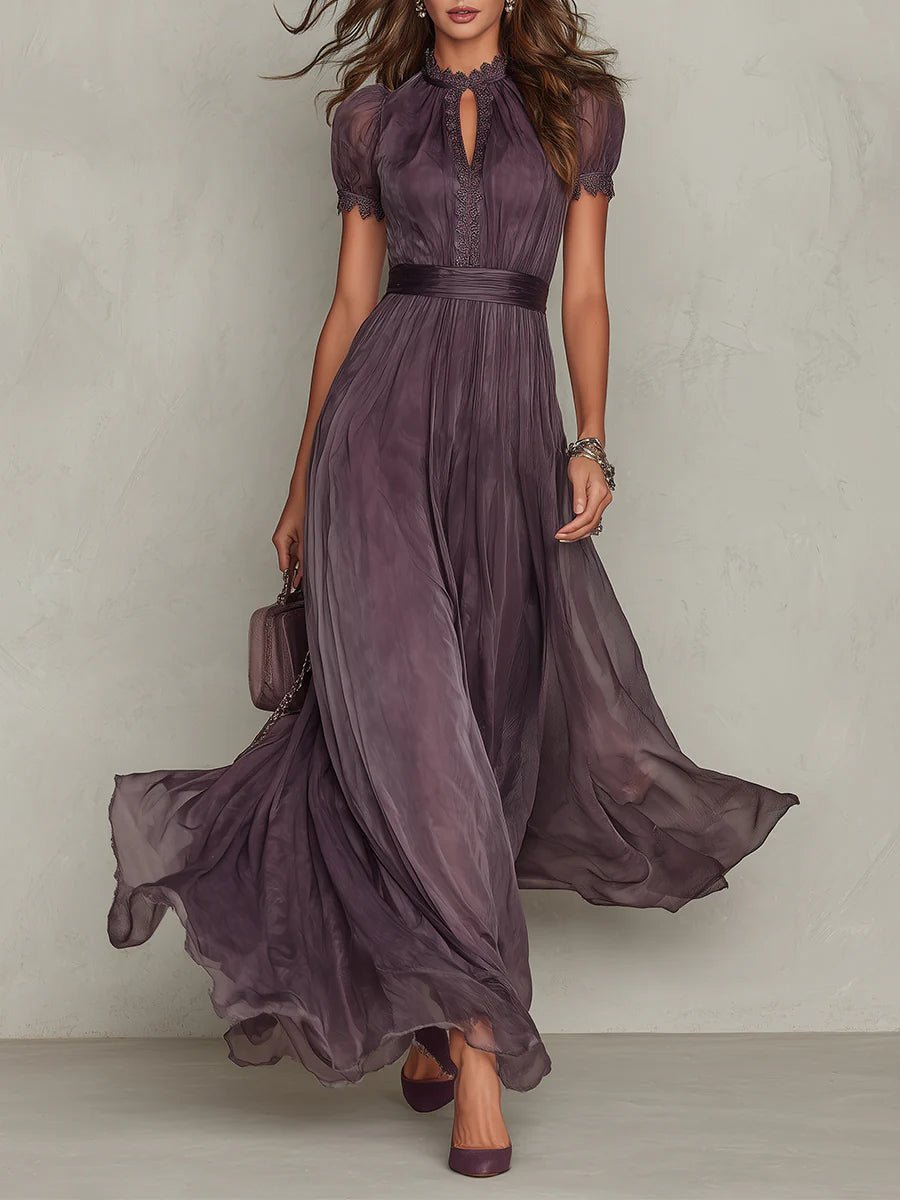 Seraphina Chiffon Strandkleid mit Keyhole-Ausschnitt foto 1
