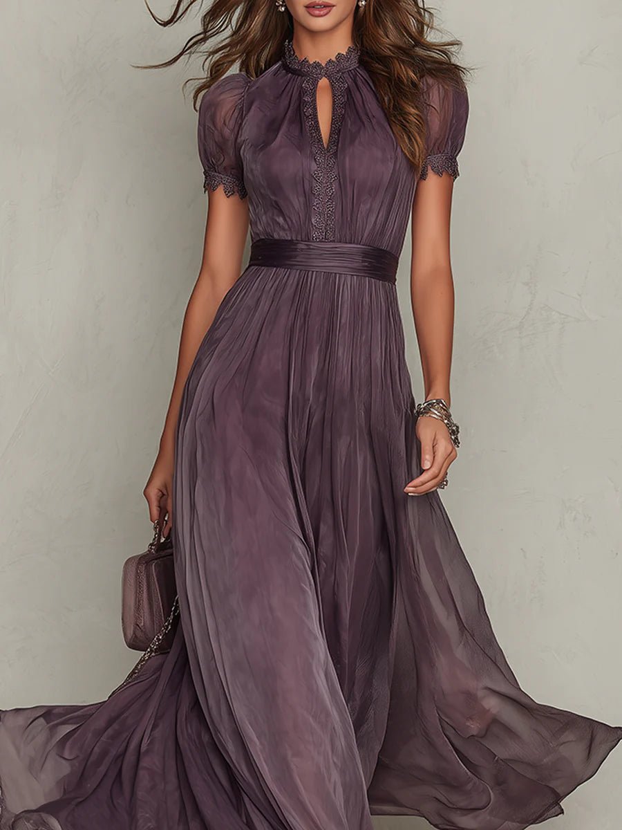 Seraphina Chiffon Strandkleid mit Keyhole-Ausschnitt foto 4