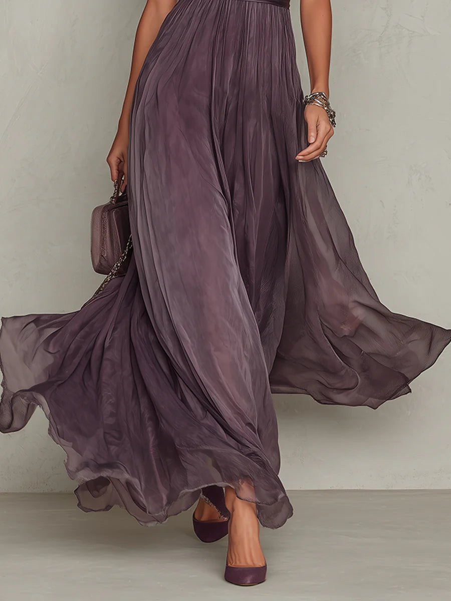 Seraphina Chiffon Strandkleid mit Keyhole-Ausschnitt foto 5