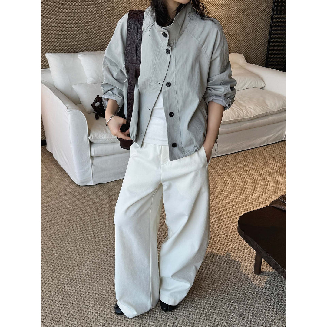 Damen Kurzmantel mit Stehkragen im Urban-Look (3)