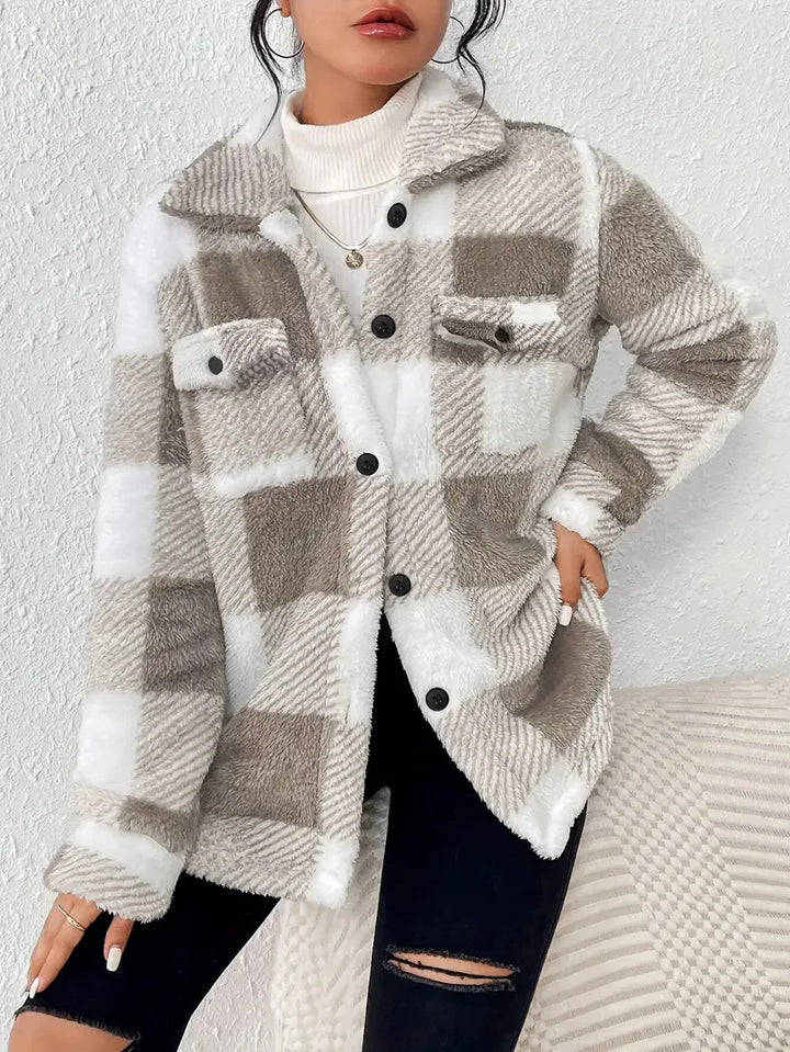 Damen lange Jacke zeitlos elegant vielseitig in Khaki