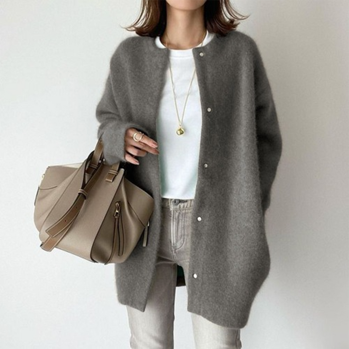 Damen lange Strickjacke für Alltag (13)