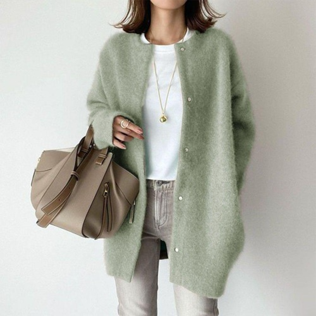 Damen lange Strickjacke für Alltag (17)