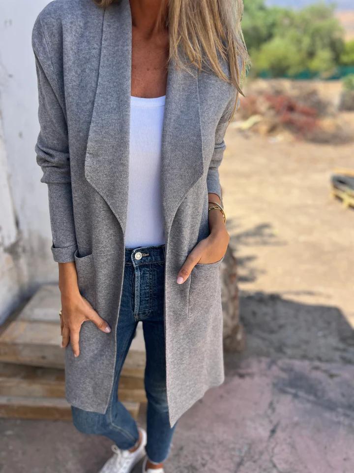 Damen lange Strickjacke für jeden Tag (2)