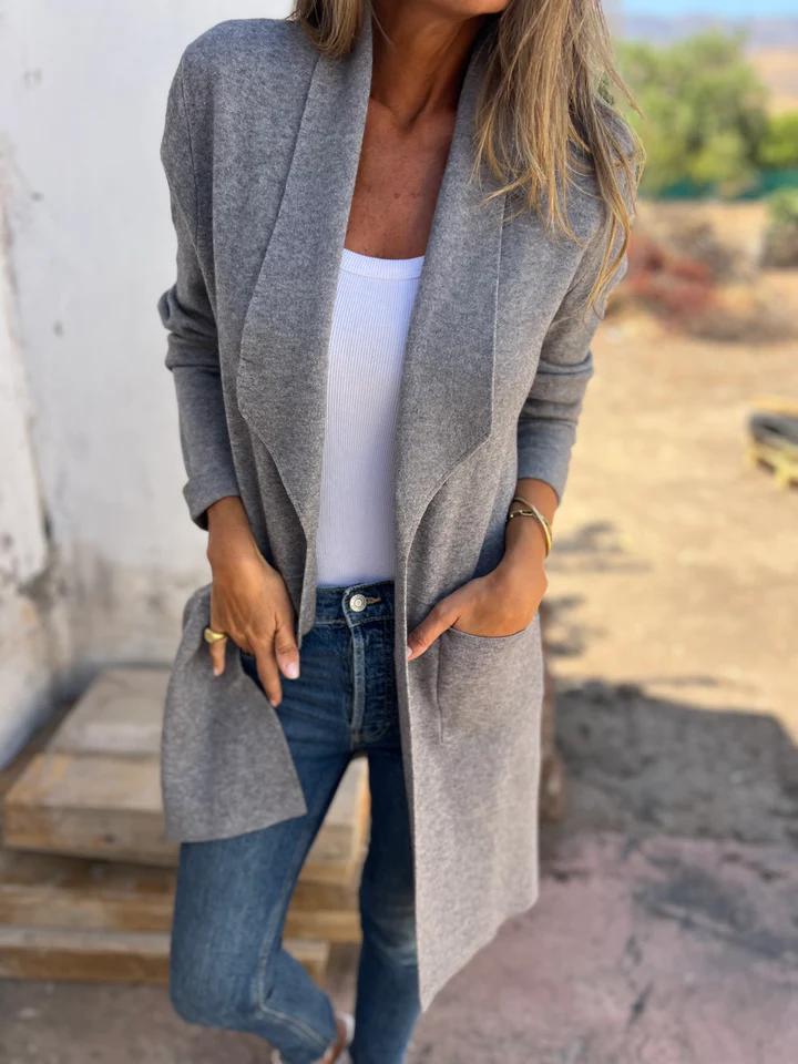Damen lange Strickjacke für jeden Tag (3)
