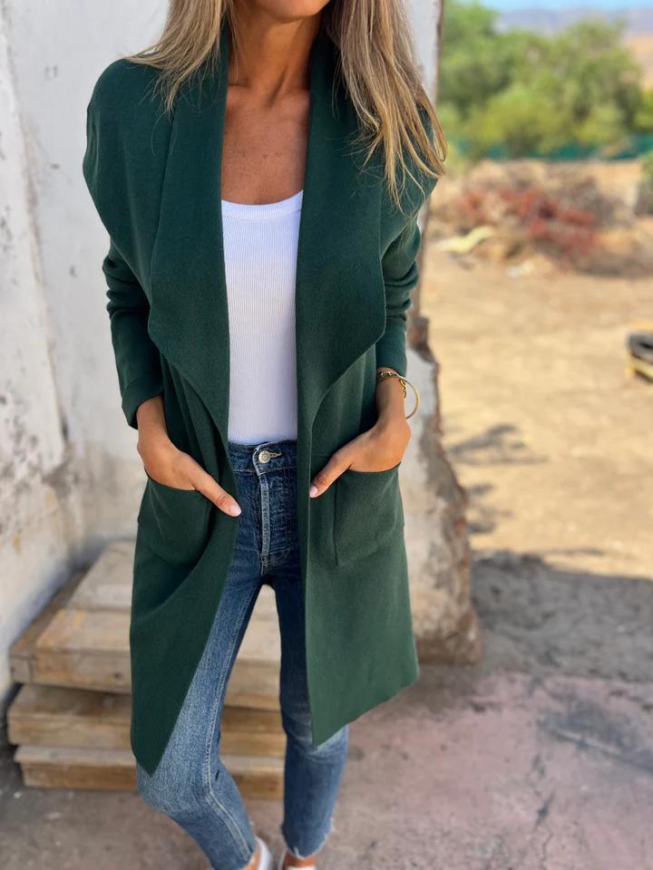 Damen lange Strickjacke für jeden Tag (7)