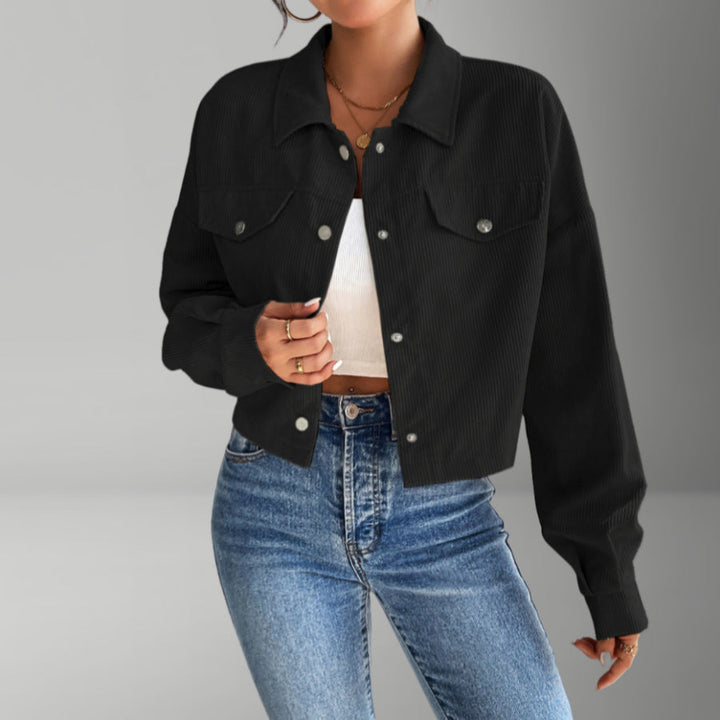Damen Lässige Jacke für den Alltag in Schwarz