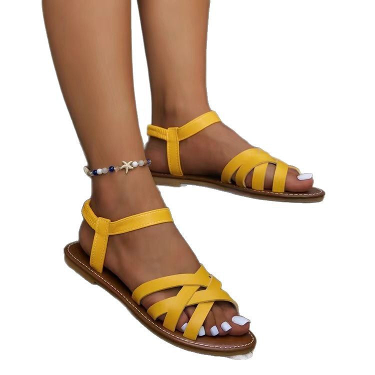 Damen Ledersandalen für Strand und Stadt (6)