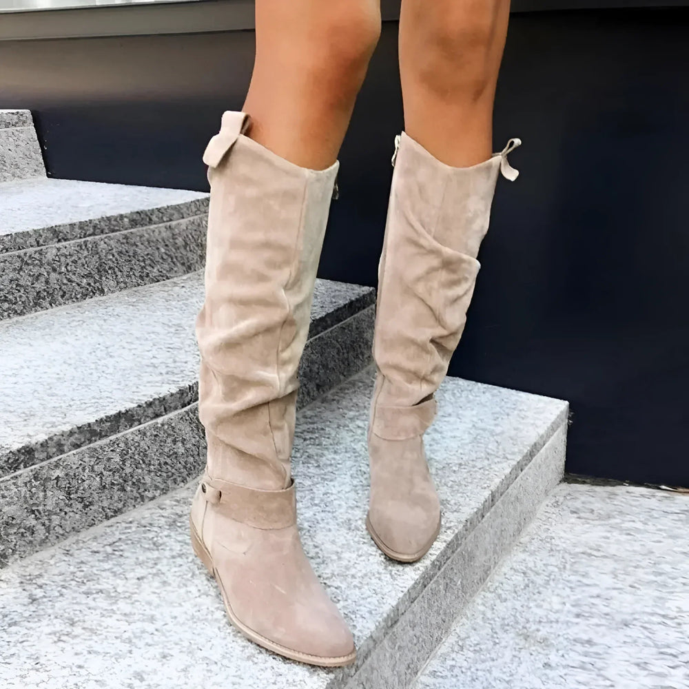 Damen Lederstiefel im eleganten Stil (2)