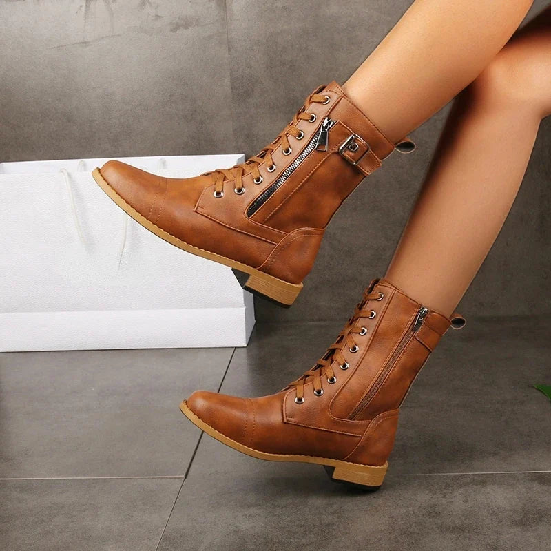 Damen Lederstiefeletten für Business und Alltag