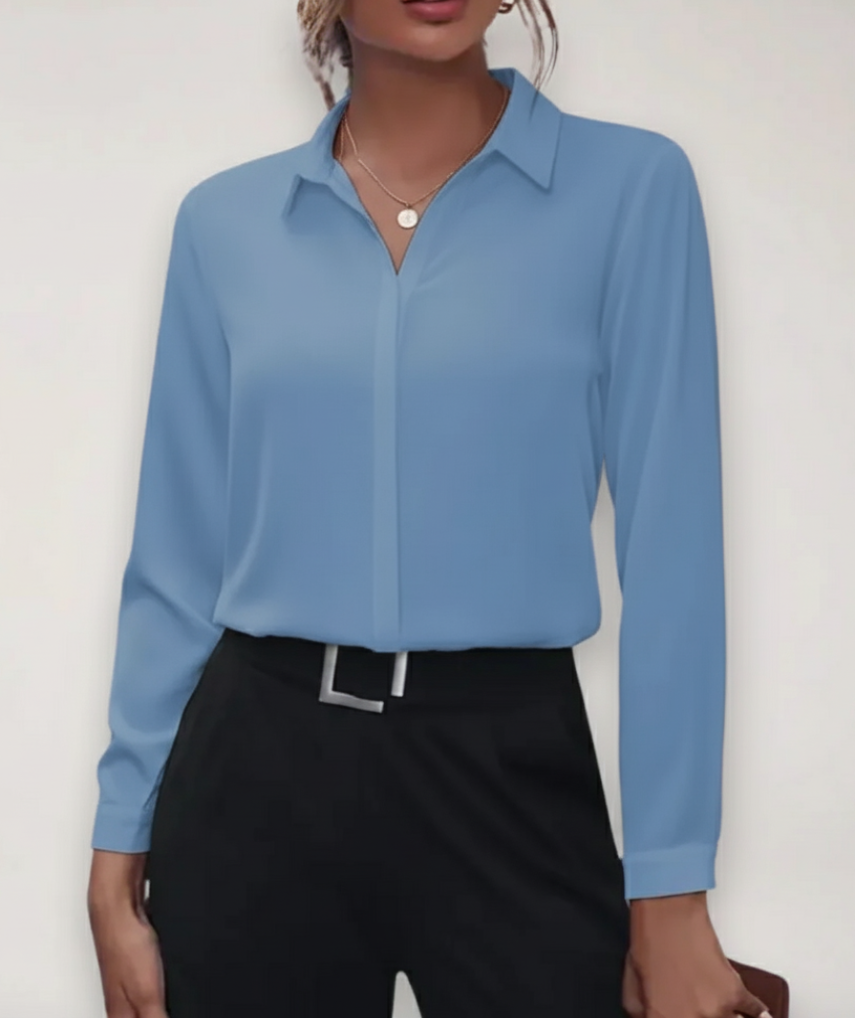 Damen Leichte Bluse für den Frühling in Hellblau