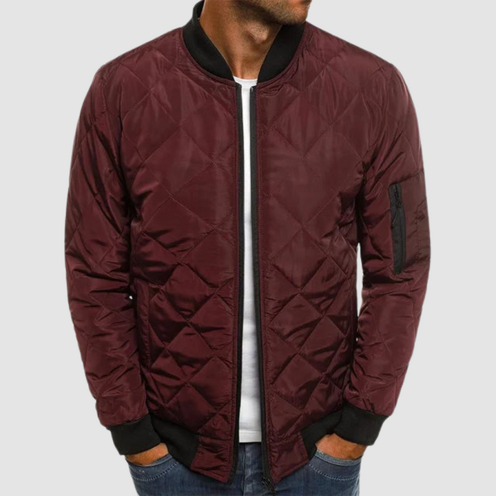 Damen Leichte Herbst-Jacke im Blazer-Stil in Burgund