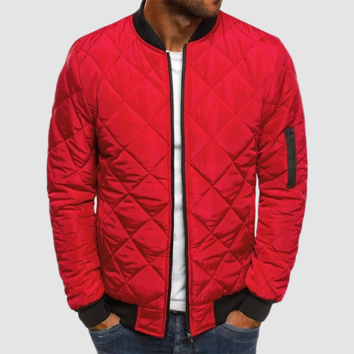 Damen Leichte Herbst-Jacke im Blazer-Stil in Rot