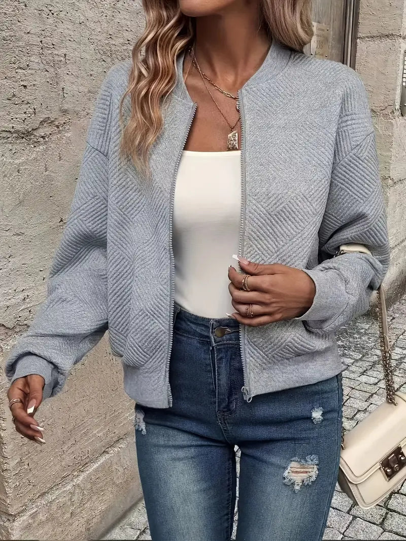 Damen Leichte Jacke für den Herbst in Grau