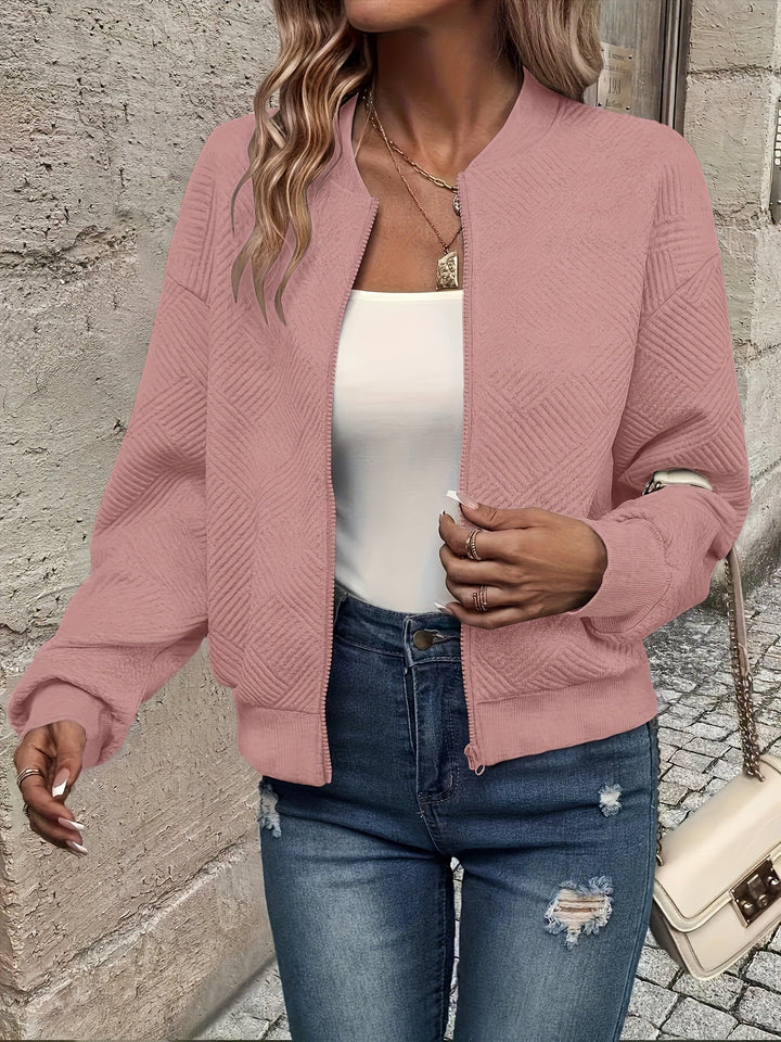 Damen Leichte Jacke für gemütliche Herbsttage in Rosa