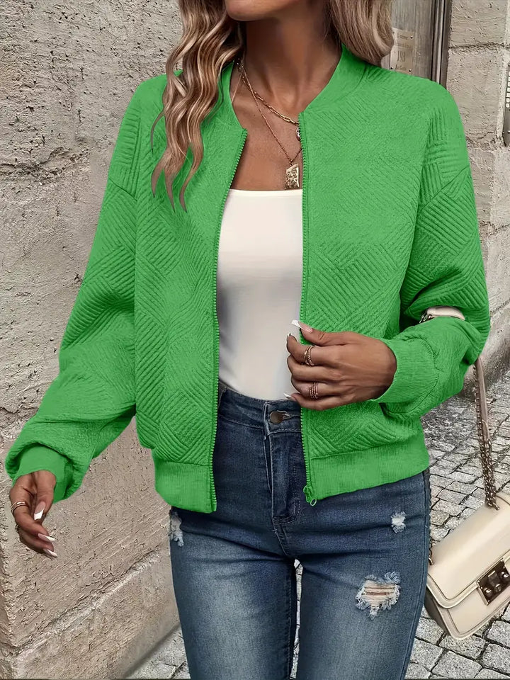 Damen Leichte Jacke im Casual-Stil für Sommer in Grün