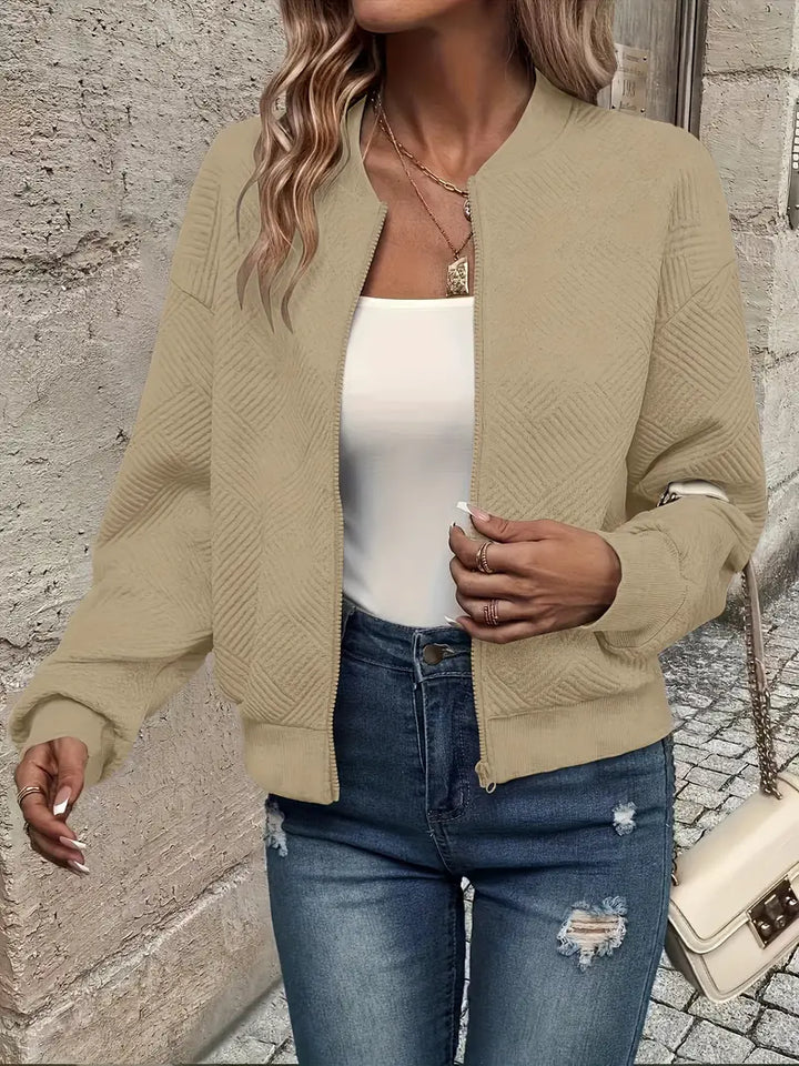 Damen Leichte Jacke im Casual-Stil für Sommer in Khaki