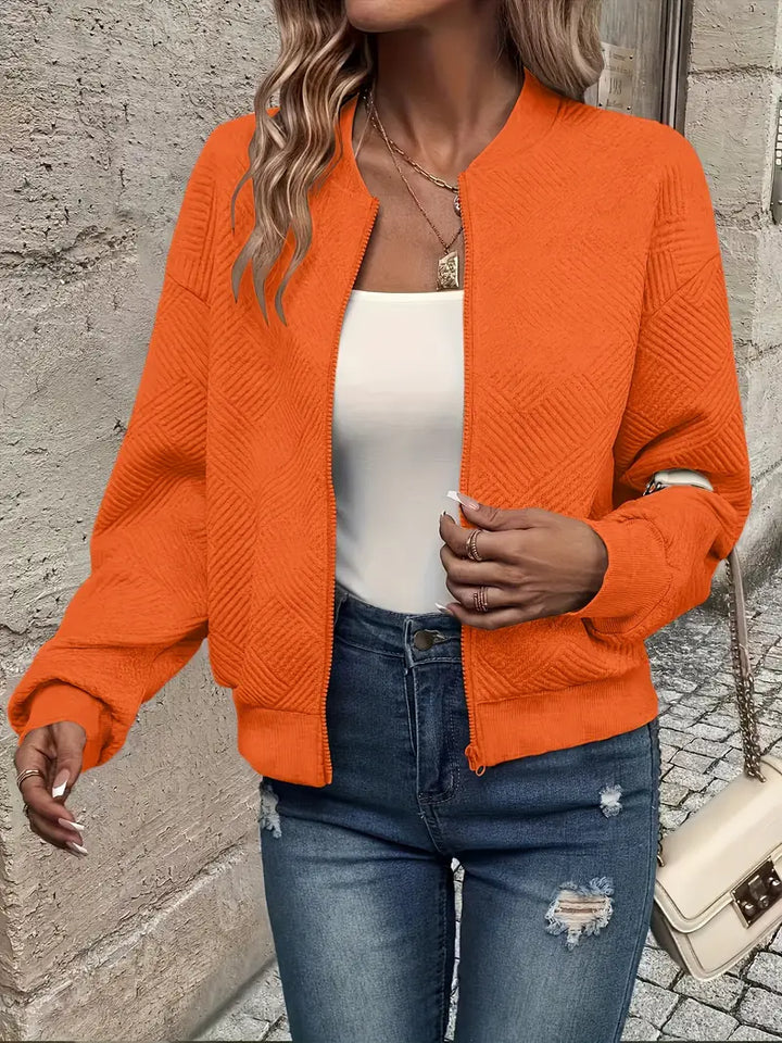Damen Leichte Jacke im Casual-Stil für Sommer in Orange