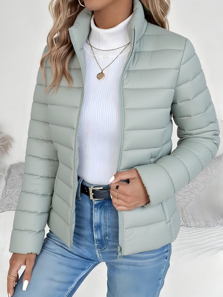 Damen Leichte Steppjacke in Creme