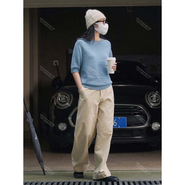 Damen leichte Strickjacke im Lagenlook (2)