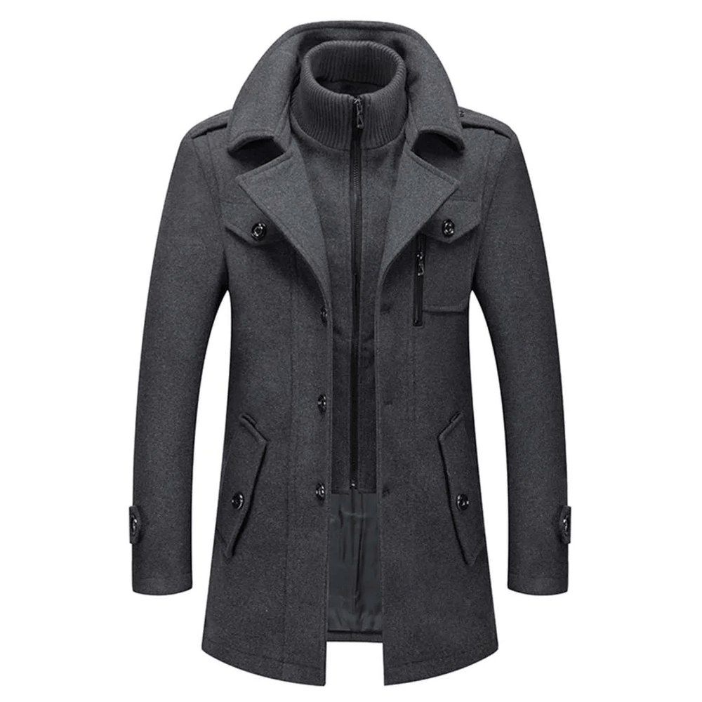 Damen Leichte Woll Jacke für Herbst in Grau
