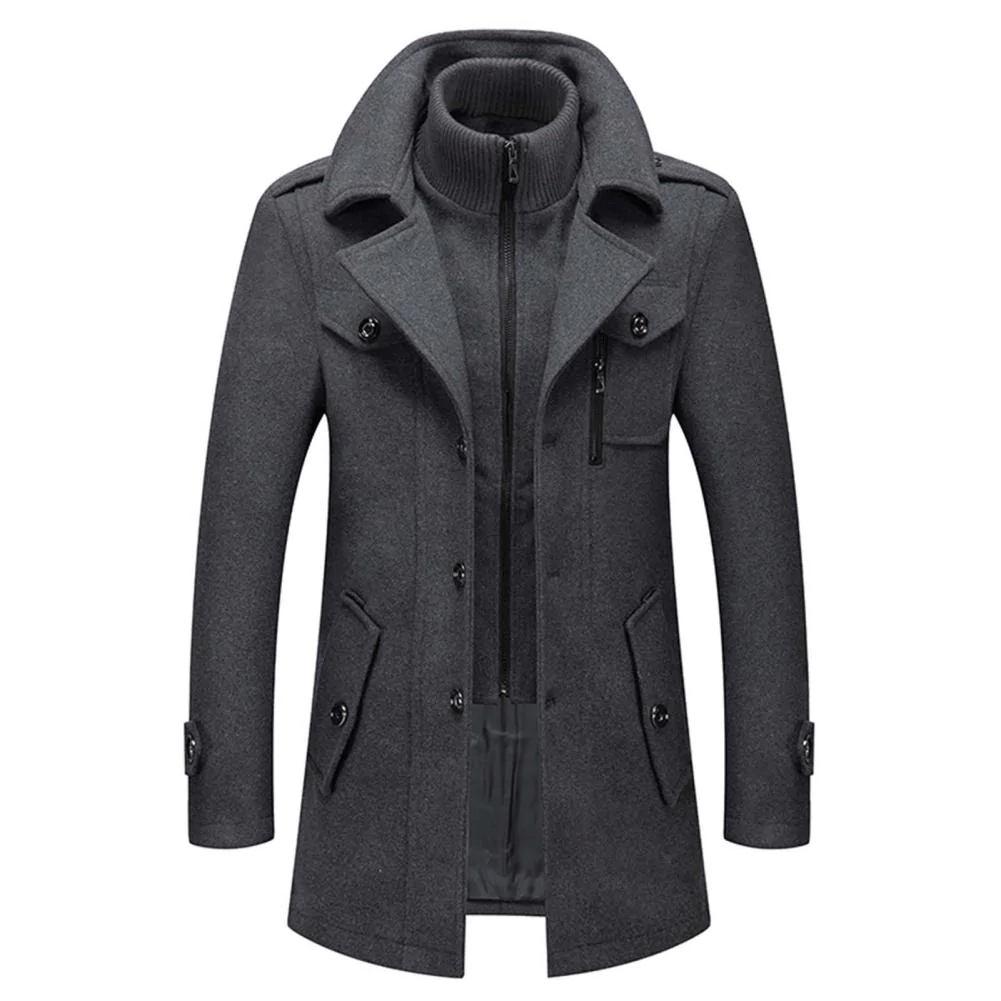 Damen Leichte Woll Jacke für Herbst in Grau