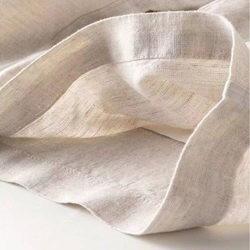 Damen Leinenhose im eleganten Weitbeinstil (4)
