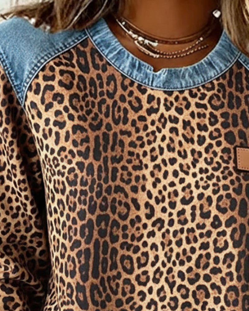 Damen Leopard Pullover für Herbst (2)