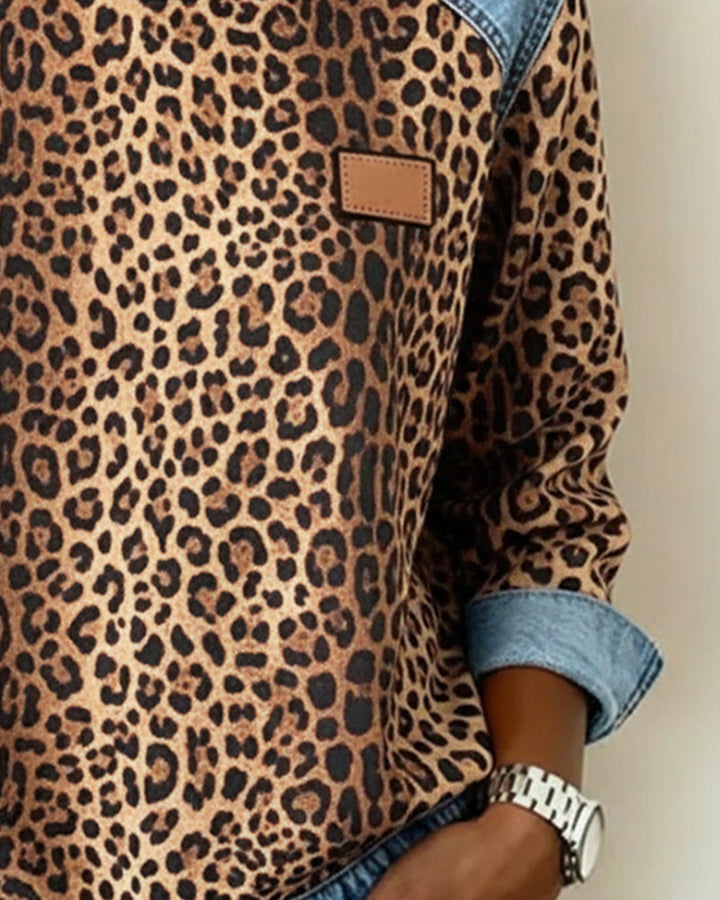 Damen Leopard Pullover für Herbst (3)