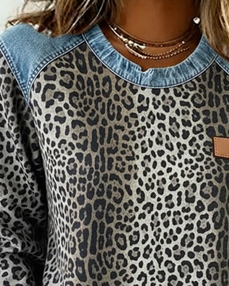 Damen Leopard Pullover für Herbst (5)