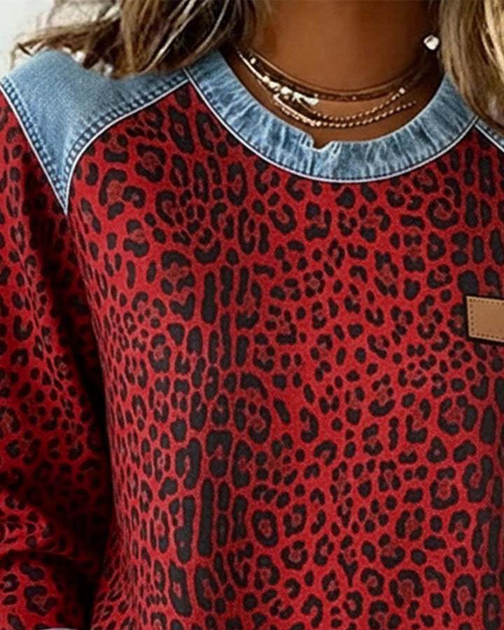 Damen Leopard Pullover für Herbst (8)
