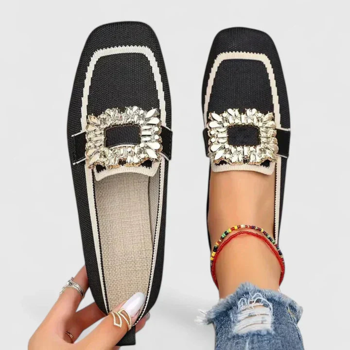 Damen Loafer im klassischen Stil in Schwarz