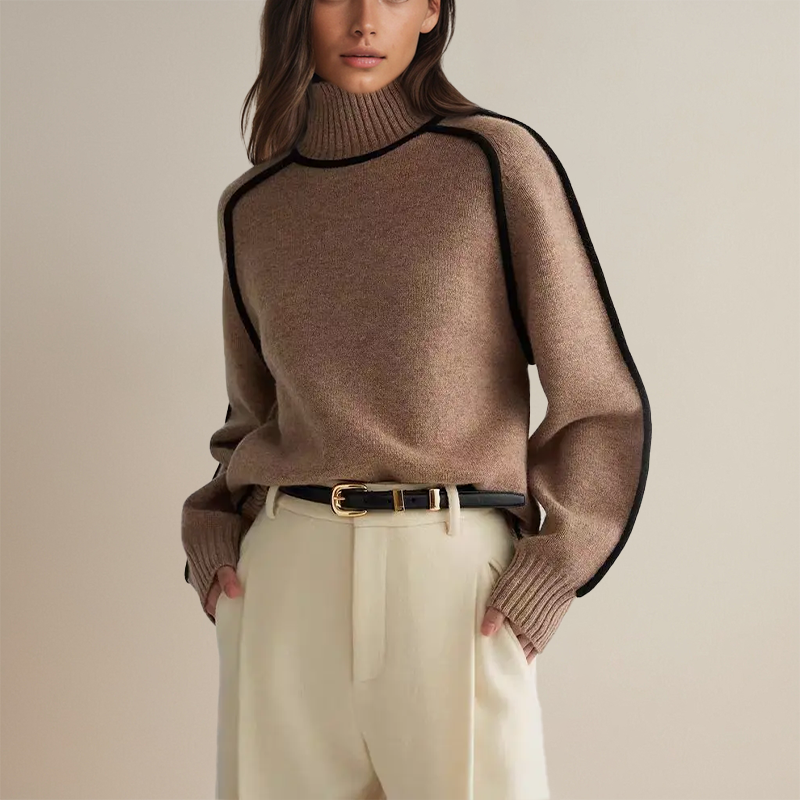 Damen Lockerer Pullover für Alltag und Freizeit (4)