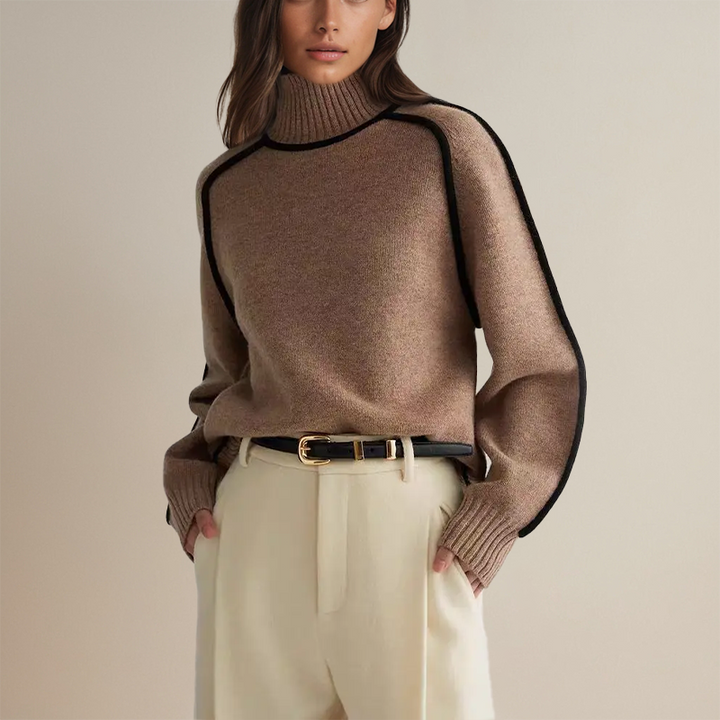 Damen Lockerer Pullover für Alltag und Freizeit (4)