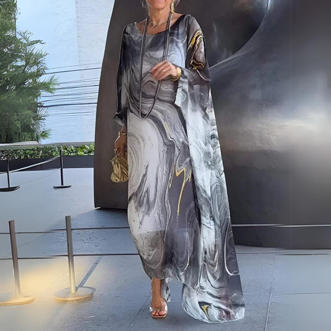 Damen luftiges Herbst-Maxikleid (6)