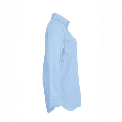 Damen Mantel aus Denim im Hemdjacken-Stil (3)