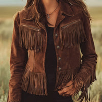 Antonia | Damen Mantel Leicht im Western-Stil