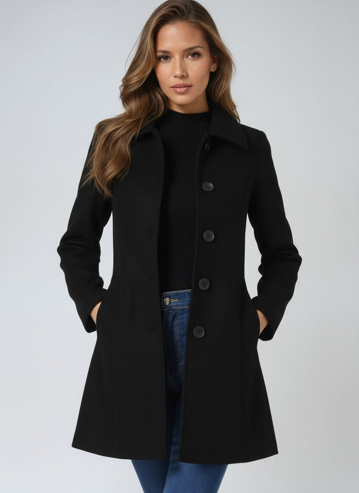 Damen Mantel mit klassischem Schnitt für Winter (3)