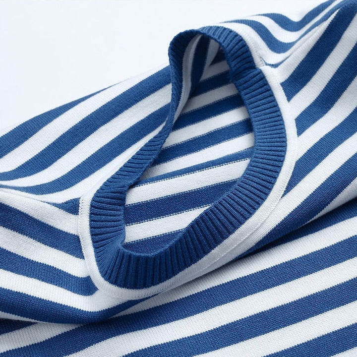 Damen Maritimes Langarmshirt Gestreift (5)