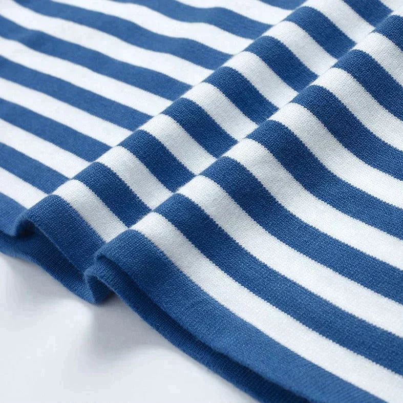 Damen Maritimes Langarmshirt Gestreift (6)