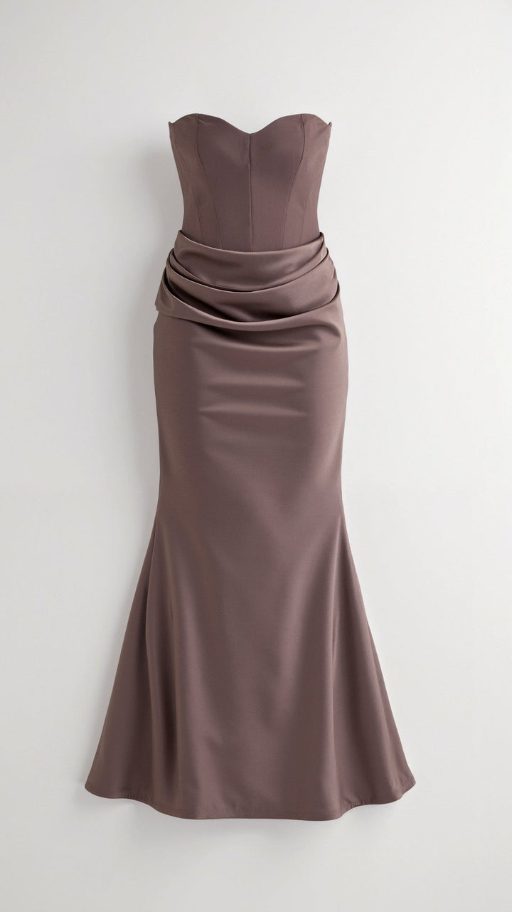 Damen Maxikleid im Säulenschnitt für Hochzeitsgäste in Mintgrün 2