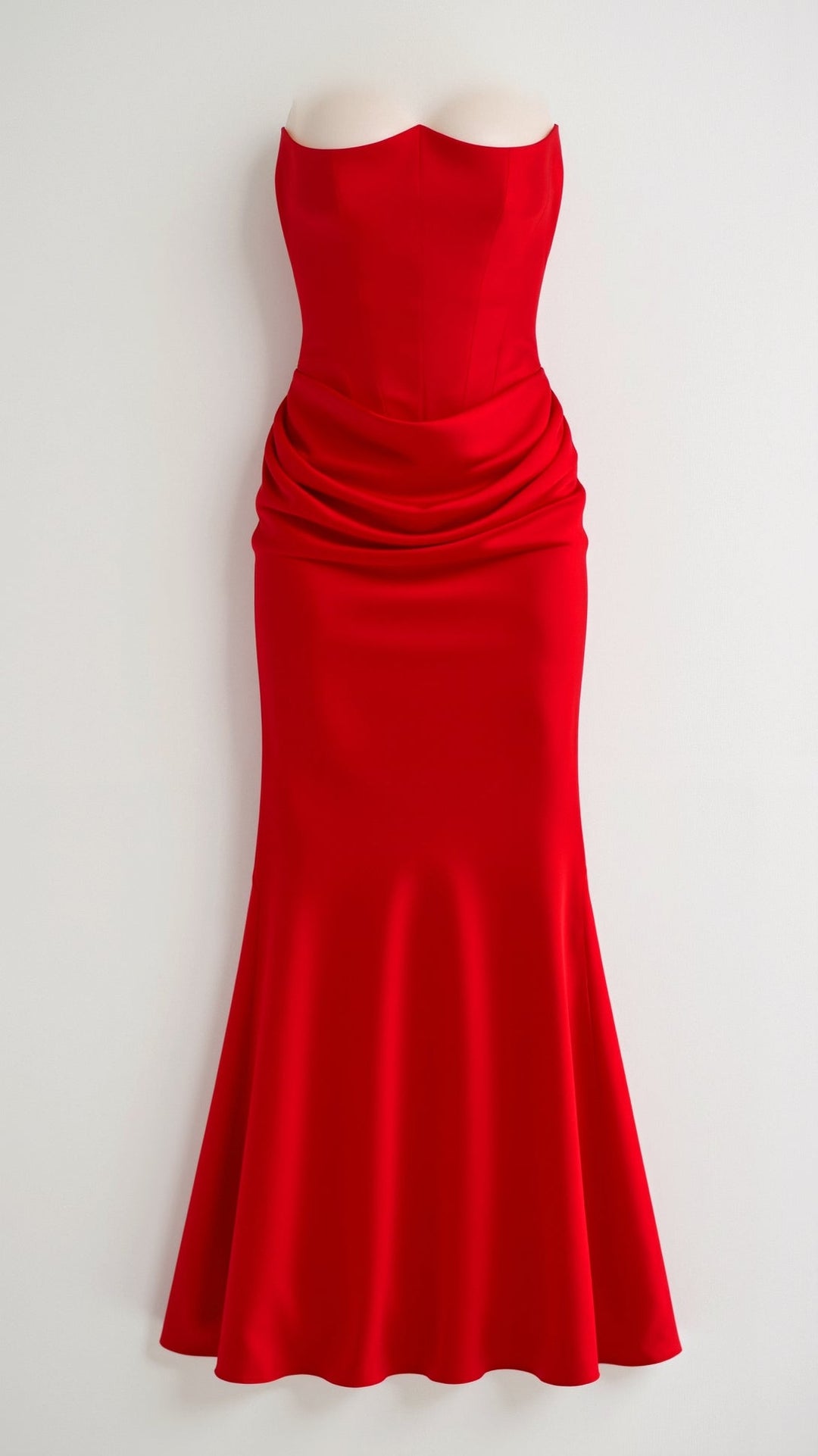 Damen Maxikleid im Säulenschnitt für Hochzeitsgäste in Rot 3