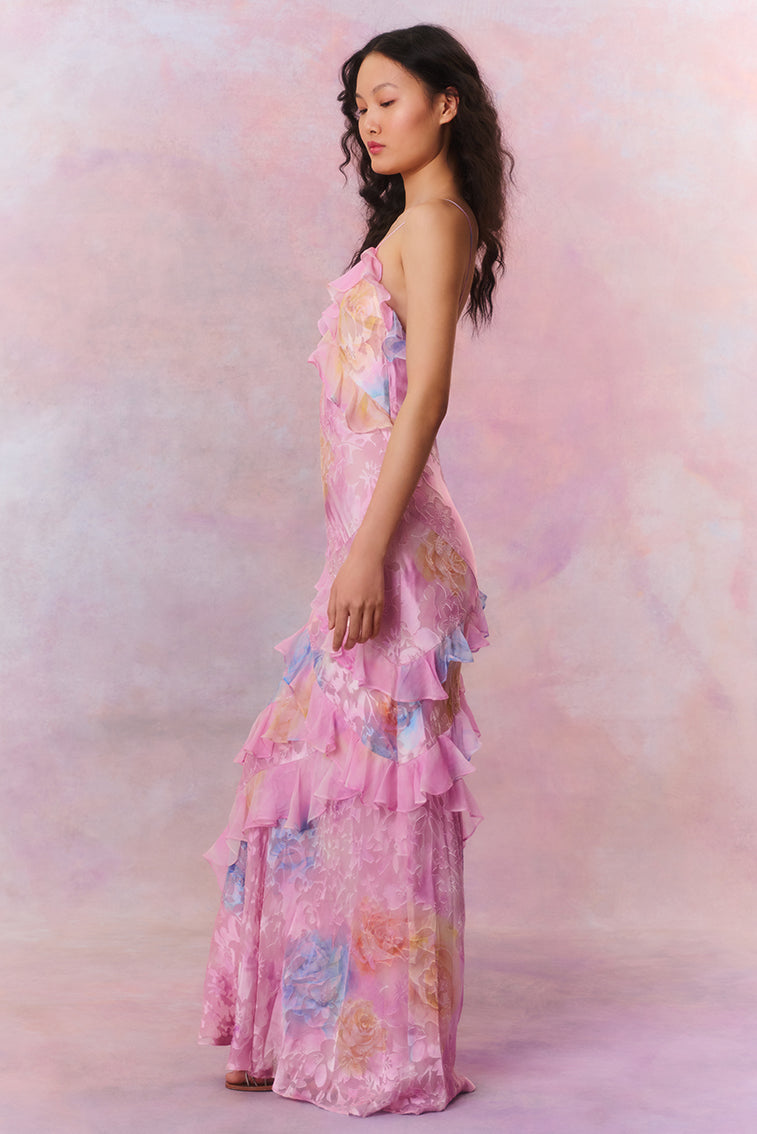 Damen Maxikleid mit Blütendruck für Hochzeitsgäste (12)