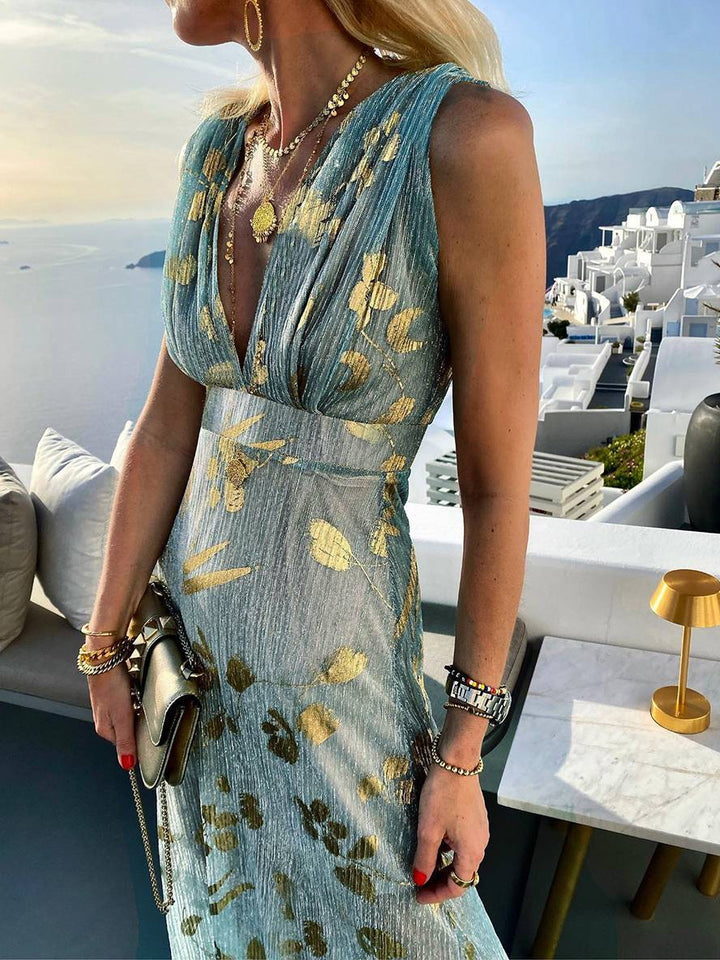 Damen Maxikleid mit Glanz für Hochzeitsgäste (6)
