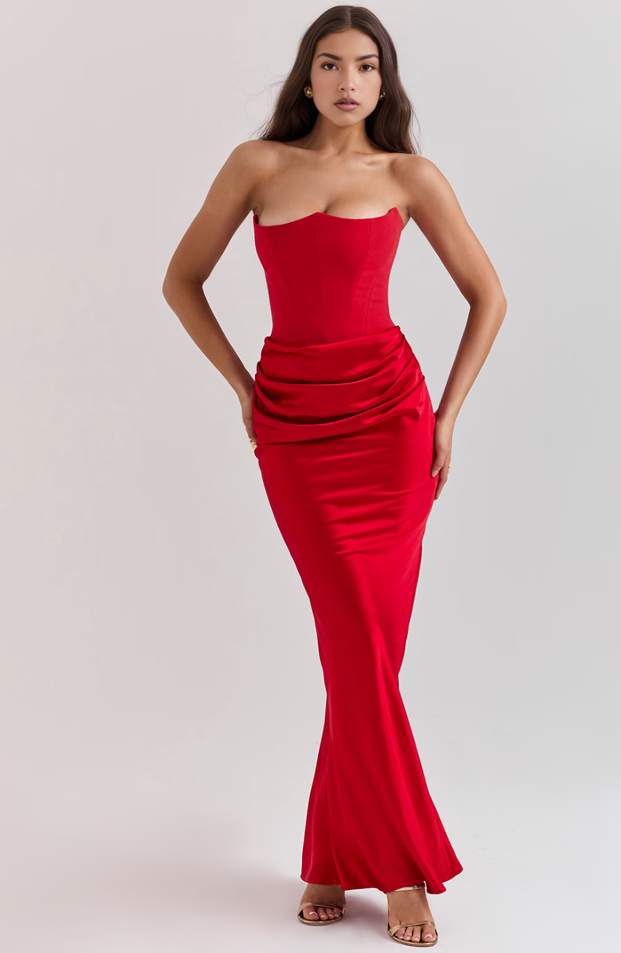 Damen Midi-Cocktailkleid Retro für besondere Anlässe (11)