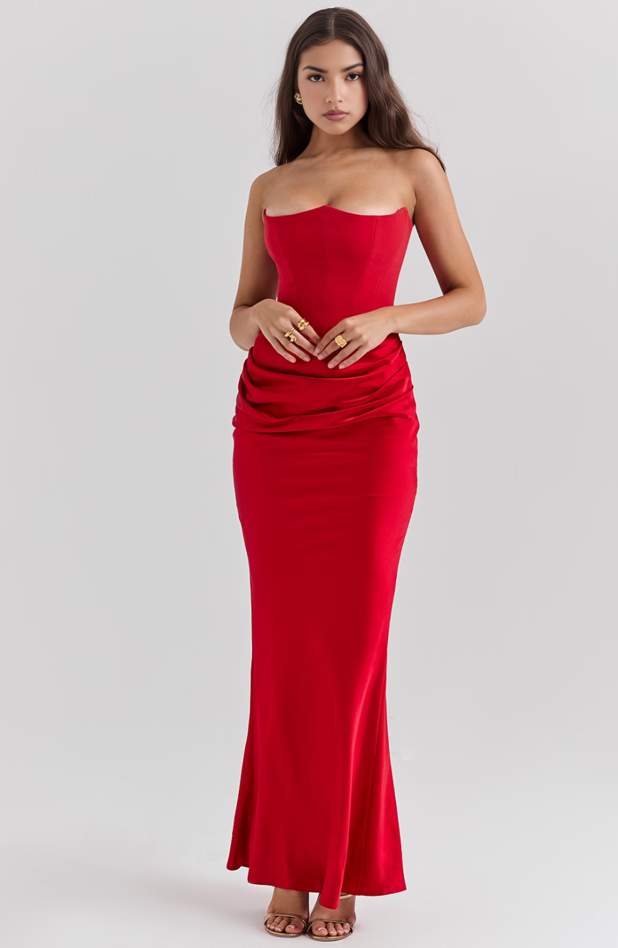 Damen Midi-Cocktailkleid Retro für besondere Anlässe (12)