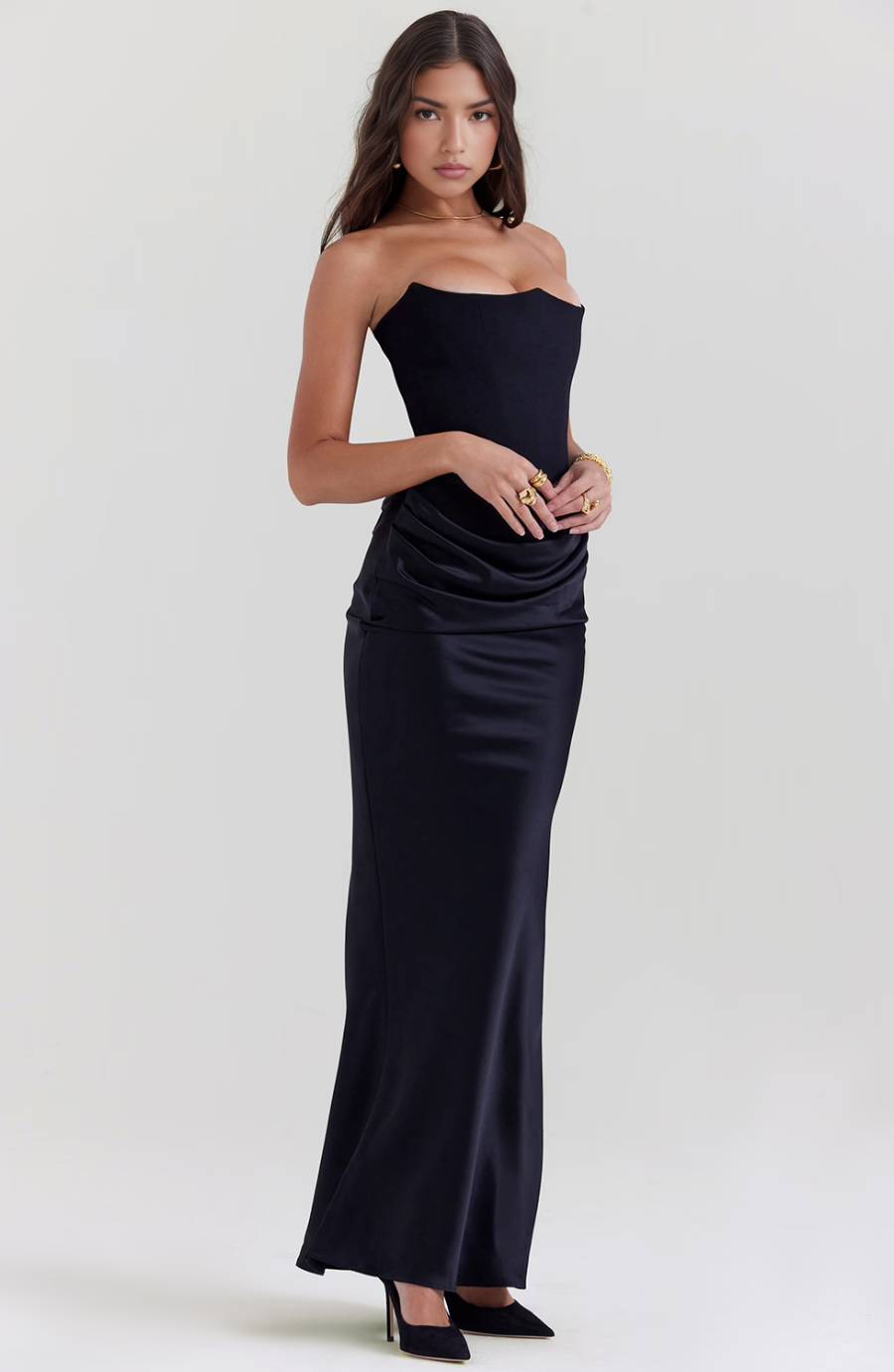 Damen Midi-Cocktailkleid Retro für besondere Anlässe (7)